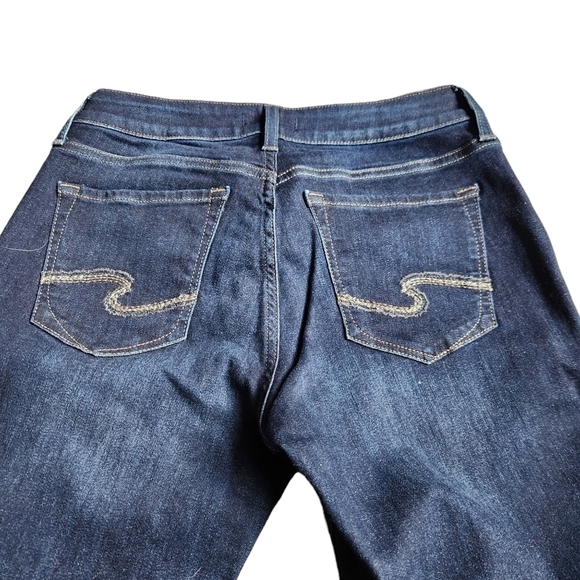 Silver Jeans Co. suki slim boot denim Jeans 28x31 bikercore coastal cowgirl - Picture 6 of 10